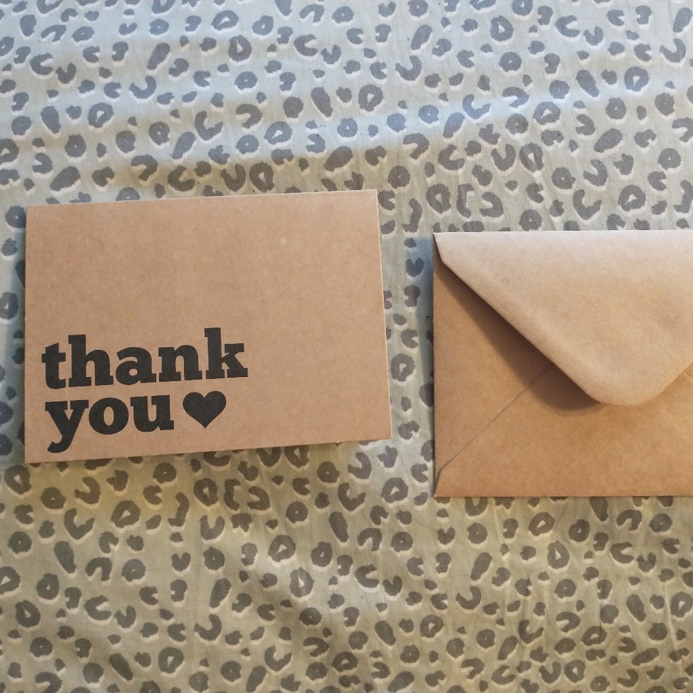 Mini Thank You Cards - Set of 10
